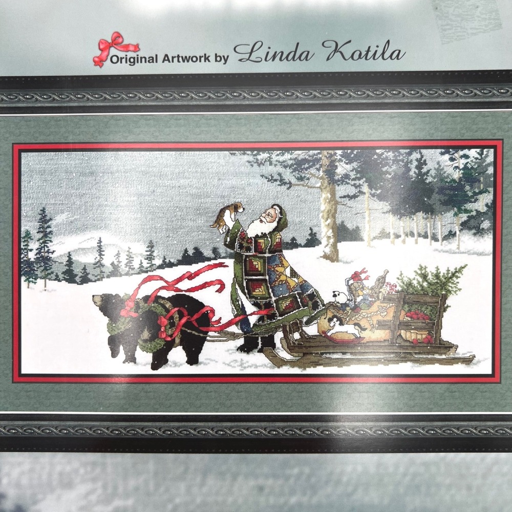 Cross My Heart Smoky Mountain Christmas Cross Stitch Pattern CSB-278 Kotila Dog